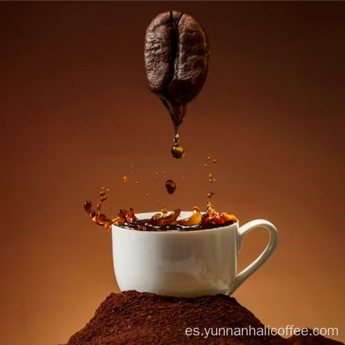 Granos de café oscuros y dulces